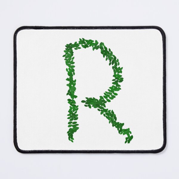 Item preview, Botanical Letter R - Green Leaf Monogram Initial designed and sold by iampaulmorris.