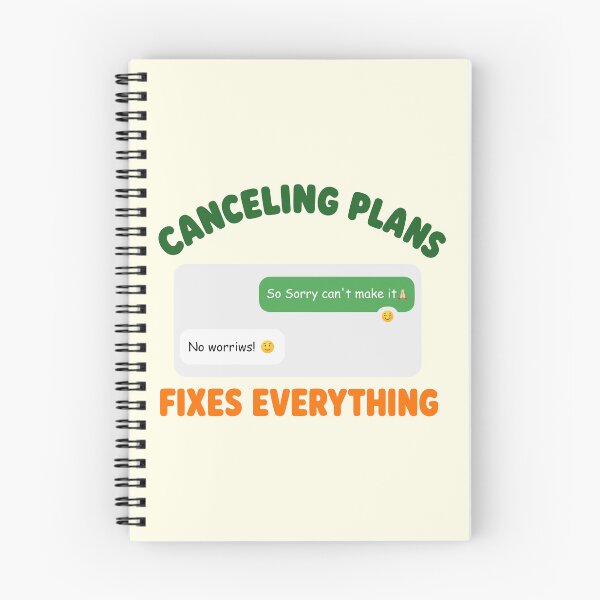 Item preview, Canceling Plans Fixes Everything designed and sold by fadilow.