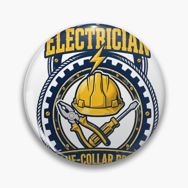 Item preview, Electrician — Blue-Collar Pride designed and sold by Sentient Cyborg Solutions.