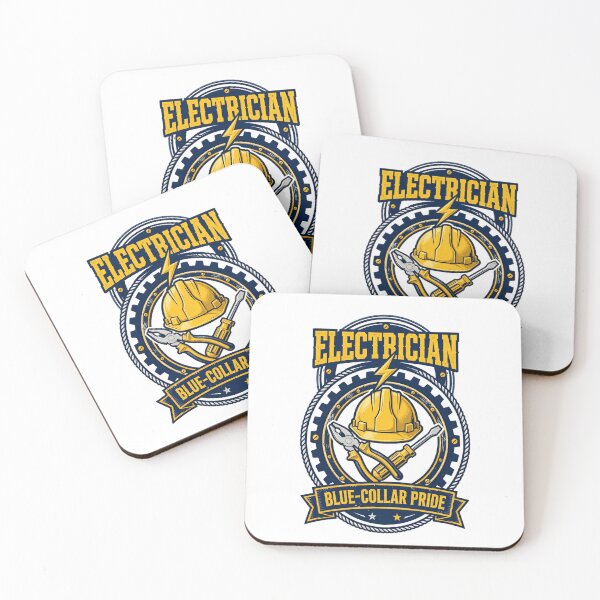 Item preview, Electrician — Blue-Collar Pride designed and sold by Sentient Cyborg Solutions.