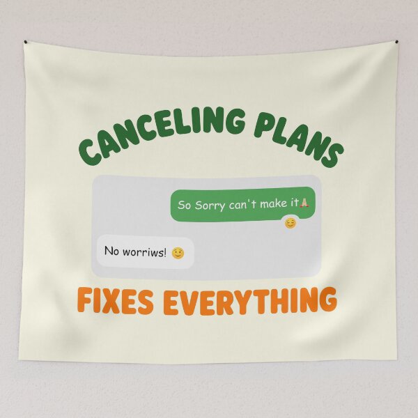 Item preview, Canceling Plans Fixes Everything designed and sold by fadilow.