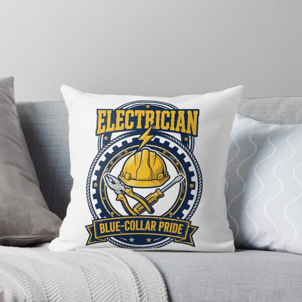 Item preview, Electrician — Blue-Collar Pride designed and sold by Sentient Cyborg Solutions.
