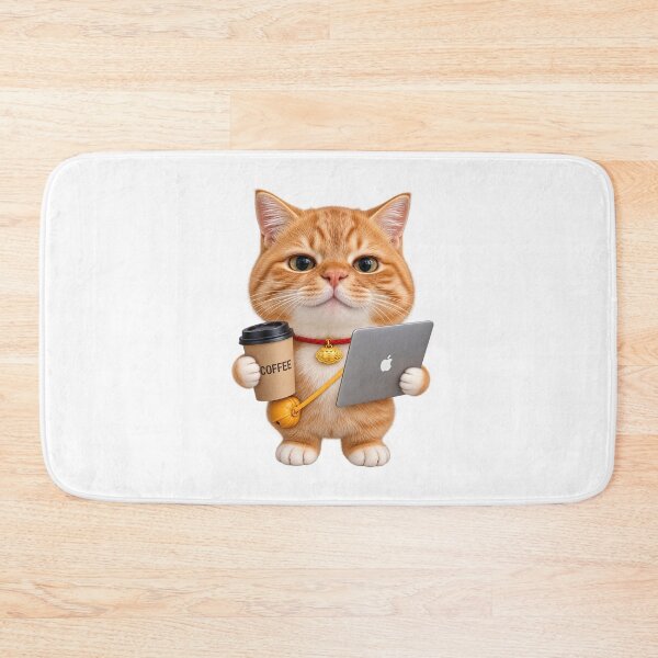 Item preview, Cat 24 | Working Orange Cat designed and sold by Alyssa Kindick.