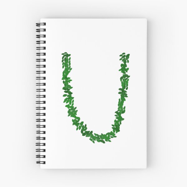 Item preview, Botanical Letter U - Green Leaf Monogram Initial designed and sold by iampaulmorris.
