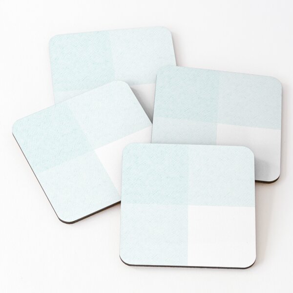 Item preview, Grandmillenial gingham check aqua white  designed and sold by FrancesPoff.