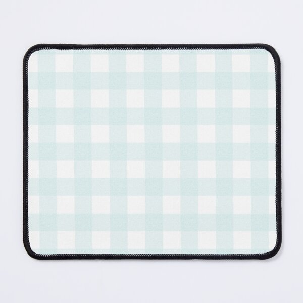 Item preview, Grandmillenial gingham check aqua white designed and sold by FrancesPoff.
