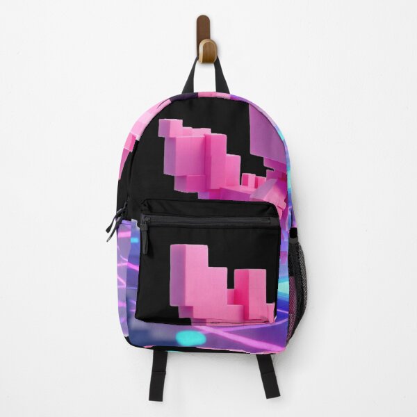 Item preview, 3D Voxel Axolotl Cyberpunk Gamer Art designed and sold by Thompika.