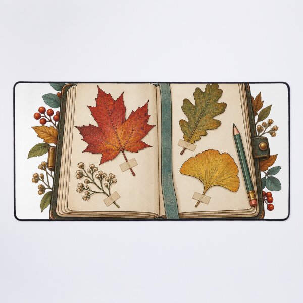Item preview, Pressed Leaves – Field Journal designed and sold by SAS-Designer.