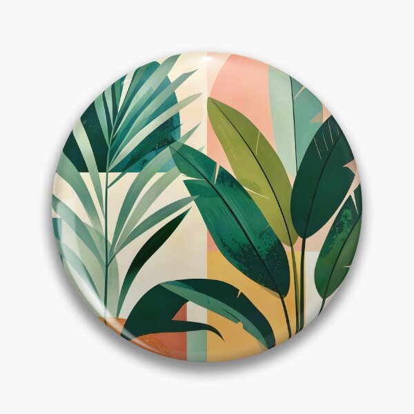 Item preview, Boho Terracotta Geometric Leaf Relief designed and sold by Vicky Brago-Mitchell®.