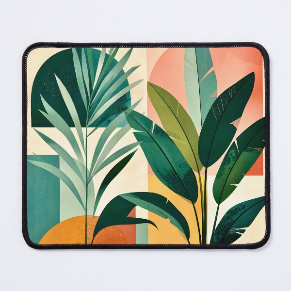 Item preview, Boho Terracotta Geometric Leaf Relief designed and sold by Vicky Brago-Mitchell®.