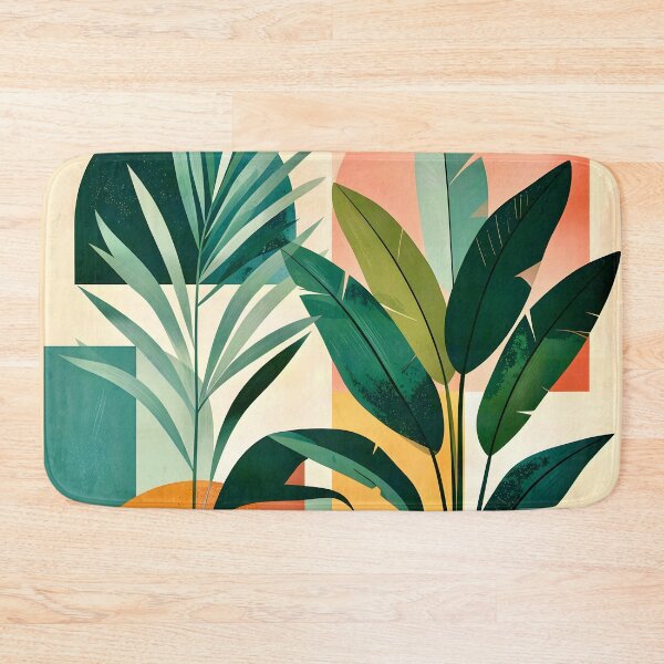 Item preview, Boho Terracotta Geometric Leaf Relief designed and sold by Vicky Brago-Mitchell®.