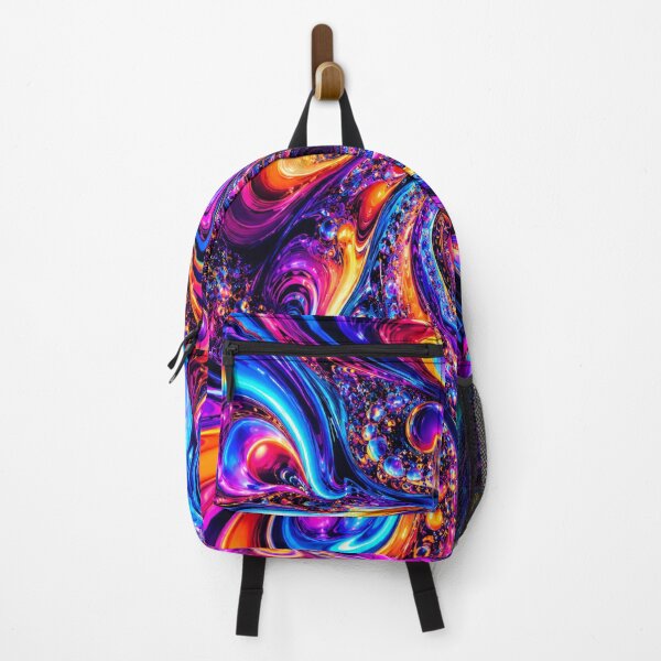Item preview, Psychedelic Neon Liquid Swirl Trippy Fractal Art designed and sold by BloomOfDesign.
