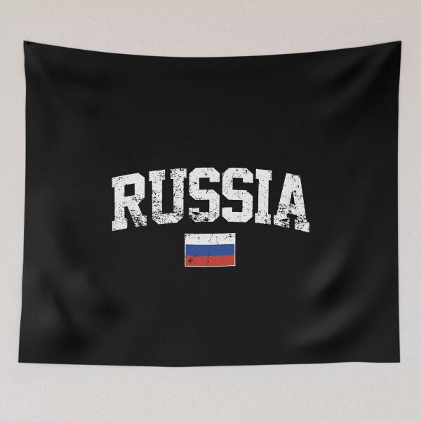 Item preview, Vintage Russia Flag Distressed Athletic Sport Style designed and sold by Krasnovaovaova.