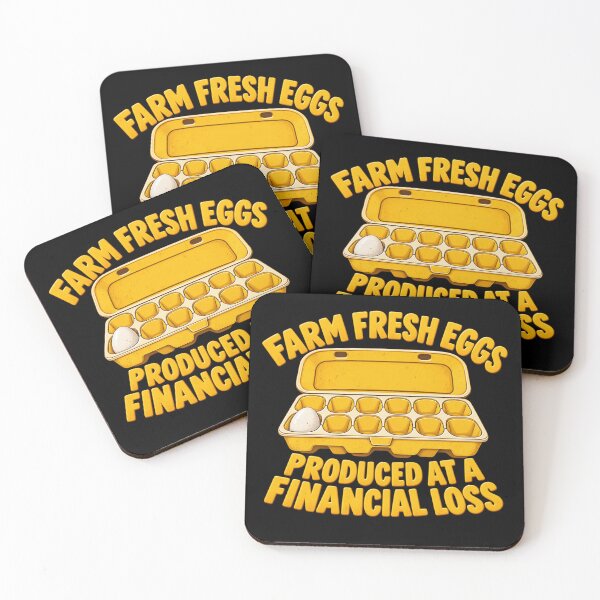Item preview, Farm Fresh Eggs Produced at a Financial Loss Funny Chicken Farmer Homestead Humor designed and sold by 76Valeria.