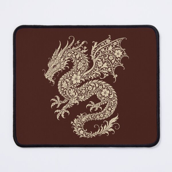 Item preview, Floral Dragon Fantasy Cottagecore Botanical Beast designed and sold by Y-Vibes.