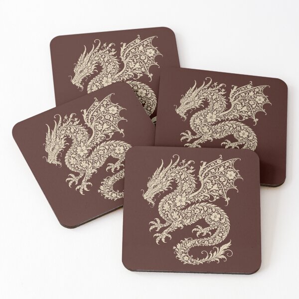 Item preview, Floral Dragon Fantasy Cottagecore Botanical Beast  designed and sold by Y-Vibes.