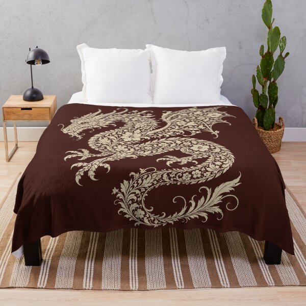 Item preview, Floral Dragon Fantasy Cottagecore Botanical Beast  designed and sold by Y-Vibes.