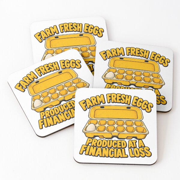 Item preview, Farm Fresh Eggs Produced at a Financial Loss Funny Chicken Farmer Homestead Humor designed and sold by 76Valeria.
