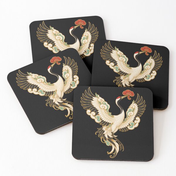 Item preview, Crane with lingzhi - Chinese emblem of longevity designed and sold by lAnJefurtifeu.
