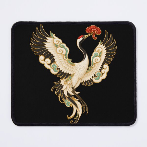 Item preview, Crane with lingzhi - Chinese emblem of longevity designed and sold by lAnJefurtifeu.