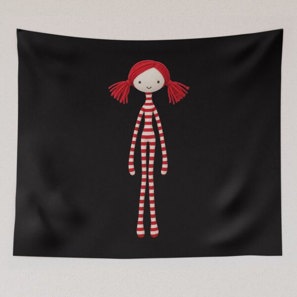 Item preview, Mikrula Red Striped Rag Doll - Big size designed and sold by MIKRULA.