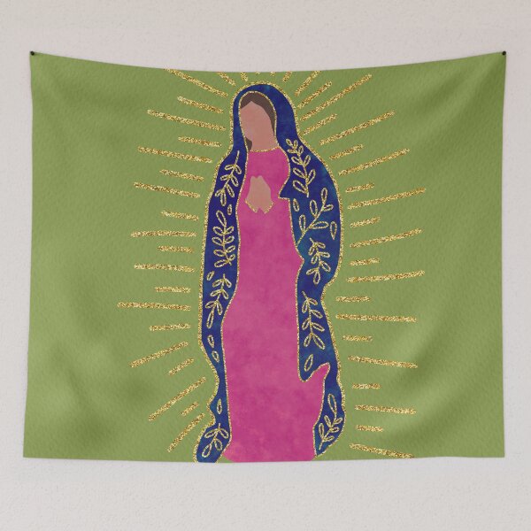 Item preview, Our lady of Guadalupe green designed and sold by Ana Gorozpe.