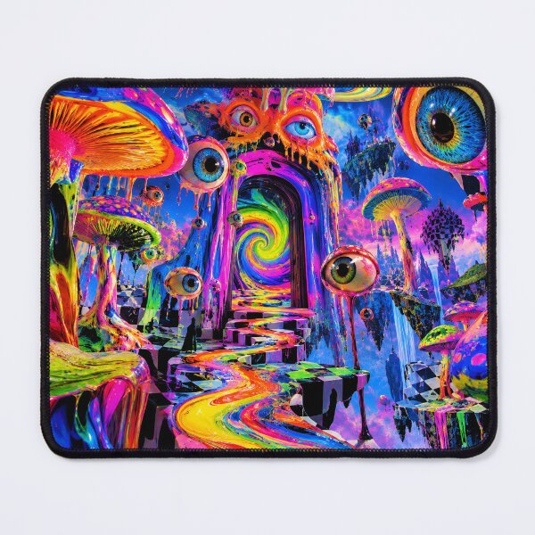 Item preview, Psychedelic Mushroom Eyeball Portal Trippy Cosmic Surreal Art designed and sold by BloomOfDesign.