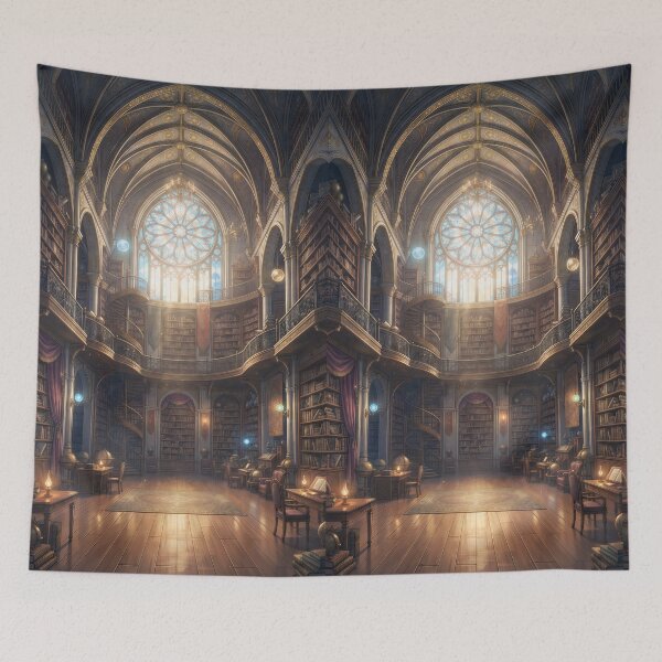 Item preview, indoor library  (no border) designed and sold by Crimsonmerchant.