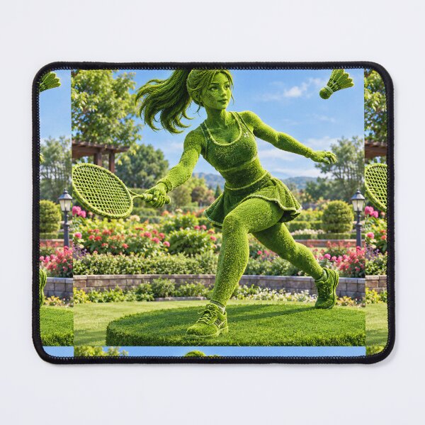 Item preview, Grass Badminton Player designed and sold by AwesomeDigiShop.