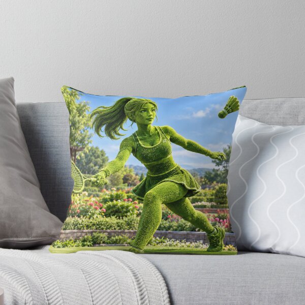 Item preview, Grass Badminton Player  designed and sold by AwesomeDigiShop.