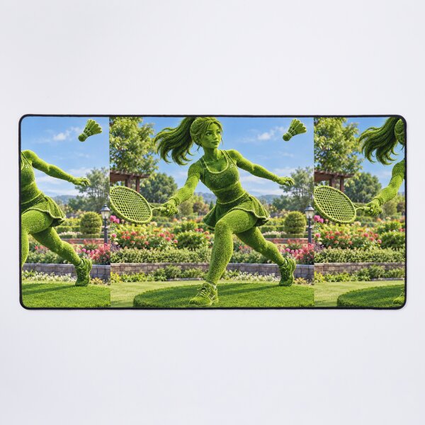 Item preview, Grass Badminton Player designed and sold by AwesomeDigiShop.