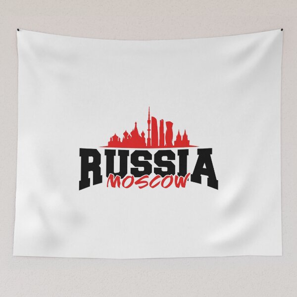 Item preview, Moscow Skyline Red Silhouette Russian Capital City Landmark designed and sold by Krasnovaovaova.