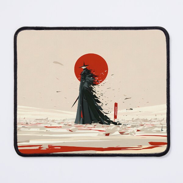 Item preview, Dark Samurai Red Sun Minimalist Art designed and sold by Lunat1kk.