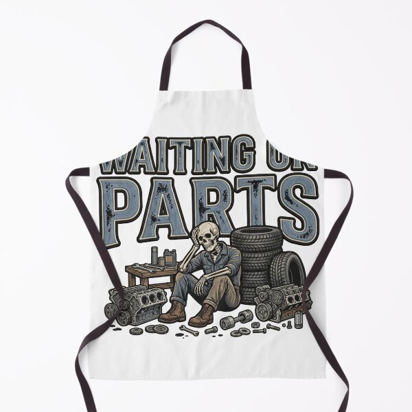 Item preview, Waiting On Parts Automobile Mechanic Skeleton designed and sold by ArtDesignTp.