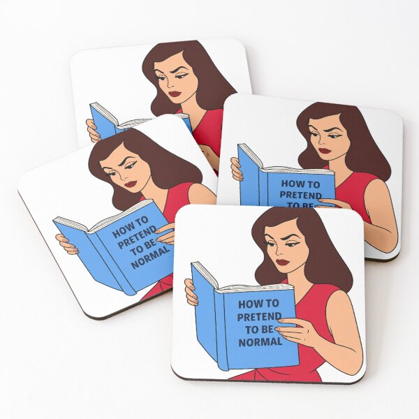 Item preview, HOW TO PRETEND TO BE NORMAL | woman reading designed and sold by Alyssa Kindick.