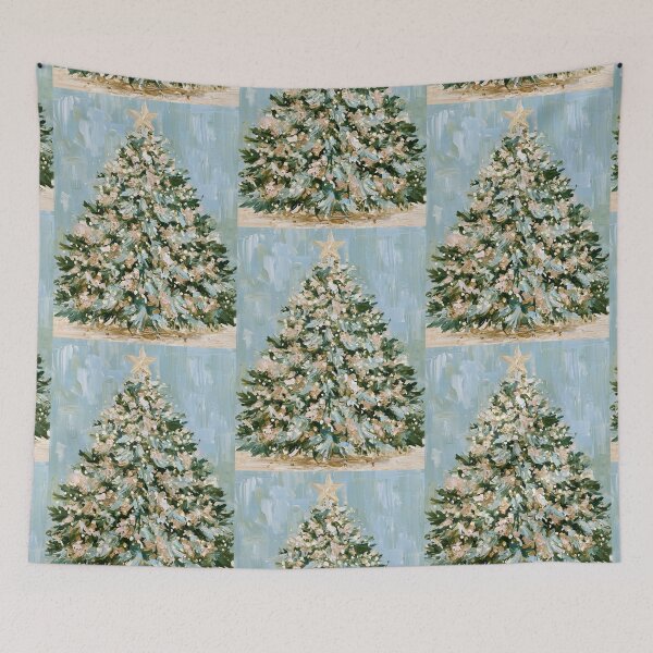 Item preview, Hand painted Christmas Tree card designed and sold by MendaciousMina.