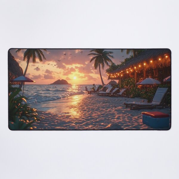 Item preview, Golden Hour Tiki Paradise designed and sold by CreekSideCreat.