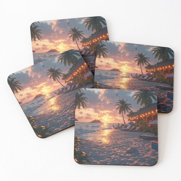 Item preview, Golden Hour Tiki Paradise designed and sold by CreekSideCreat.