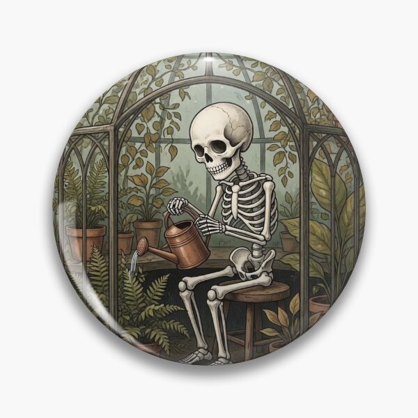 Artikelvorschau, Gothic Botanical Skellet im Gewächshaus entworfen und verkauft von design-rebell.