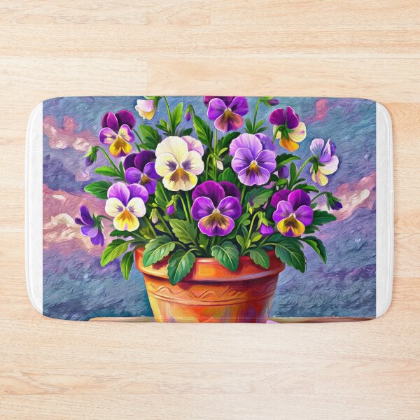 Item preview, Moonlit Pansy Garden designed and sold by Anas Arts.