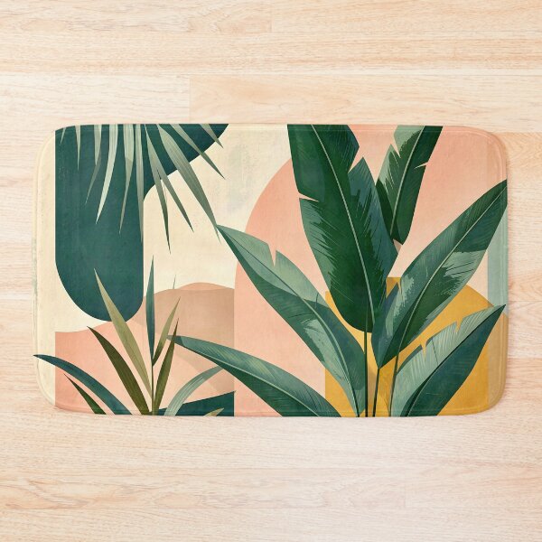 Item preview, Boho Terracotta Geometric Leaf Relief designed and sold by Vicky Brago-Mitchell®.