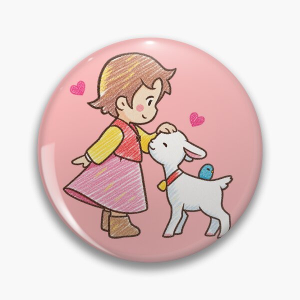 Item preview, Heidi petting a goat designed and sold by YChangShop.