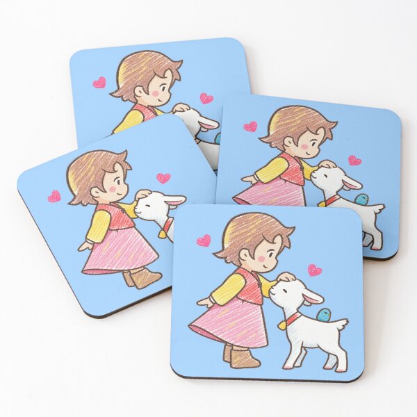 Item preview, Heidi petting a goat designed and sold by YChangShop.