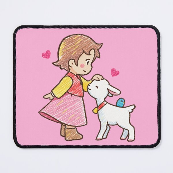 Item preview, Heidi petting a goat designed and sold by YChangShop.
