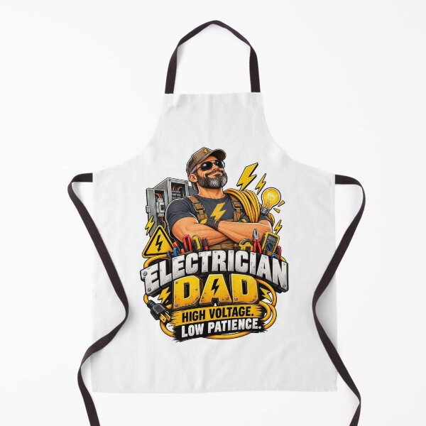 Item preview, Electrician Dad – High Voltage Low Patience Funny Electrician Gift designed and sold by Kilzawa.