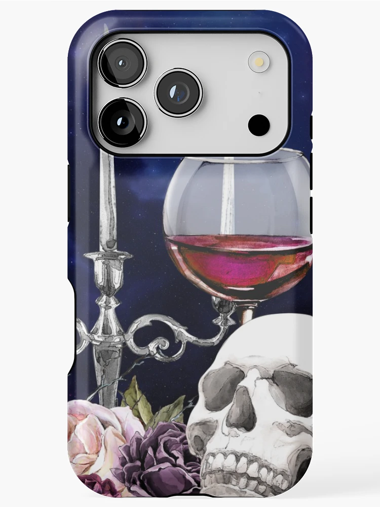 Thumbnail 1 of 4, iPhone Case, Red Wine and Roses designed and sold by RuthFurtado.