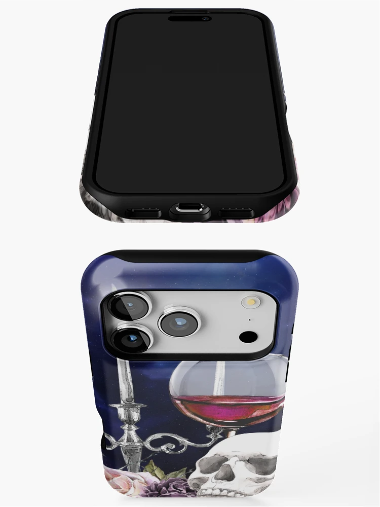 Thumbnail 3 of 4, iPhone Case, Red Wine and Roses designed and sold by RuthFurtado.