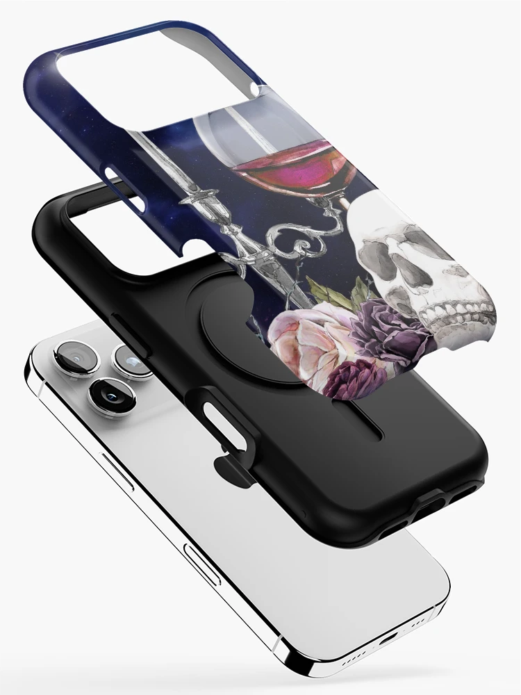 Thumbnail 2 of 4, iPhone Case, Red Wine and Roses designed and sold by RuthFurtado.