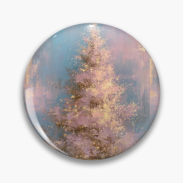Item preview, Glittering pink Christmas Tree card designed and sold by MendaciousMina.