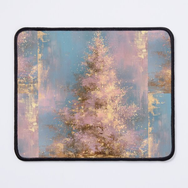 Item preview, Glittering pink Christmas Tree card designed and sold by MendaciousMina.